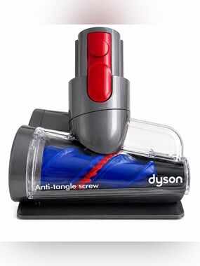 Dyson Gray Vacuum Head with Red Release and Blue Brush